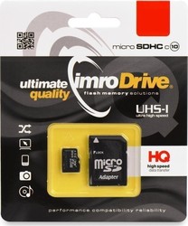 IMRO microSDHC 4GB Class 10 U1 High Speed με αντάπτορα