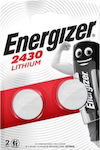 Energizer Μπαταρίες Λιθίου Ρολογιών CR2430 3V 2τμχ