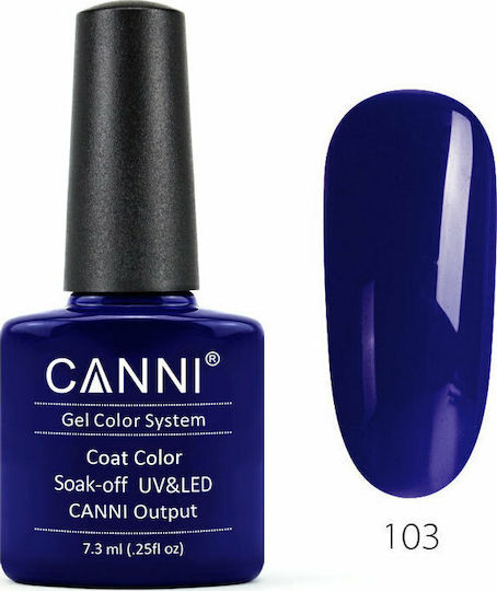 Canni Classic Ημιμόνιμο Βερνίκι Νυχιών 103 Bright Blue 7.3ml