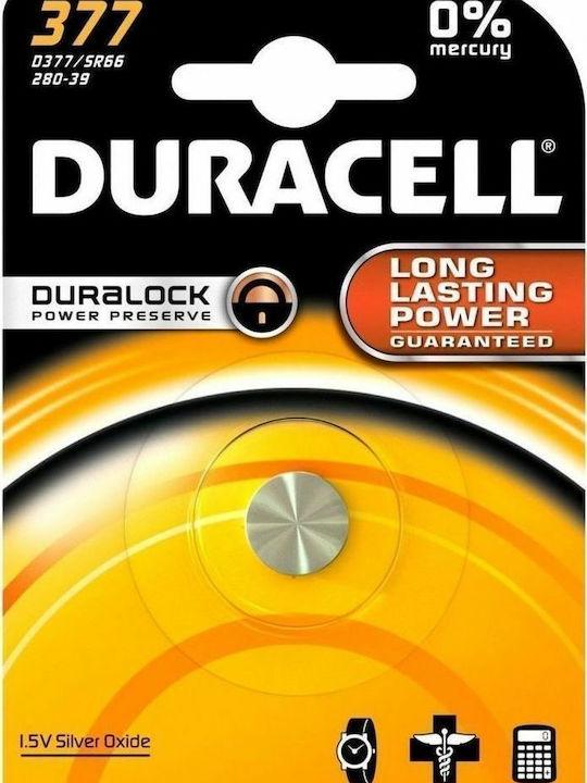 Duracell Long Lasting Power 377 Αλκαλική Μπαταρία Ρολογιών LR66 1.5V 1τμχ