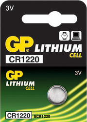 GP Batteries Lithium Cell Μπαταρία CR1220 3V 1τμχ GP Batteries Lithium Cell Μπαταρία CR1220 3V 1τμχ
