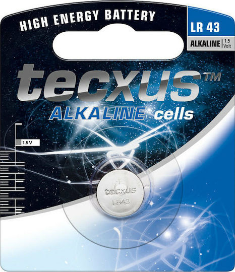 Tecxus Алкален Батерия За часовници LR43 1.5V 1бр