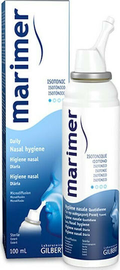 Gilbert Lab Marimer Isotonic Daily Nasal Hygiene Ρινικό Σπρέι με Θαλασσινό Νερό για Όλη την Οικογένεια 100ml