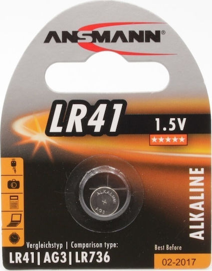 Ansmann Batterie Alkalisch für Uhren LR41 1.5V 1Stück