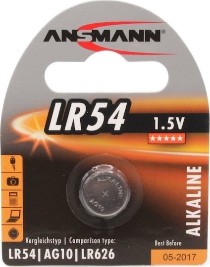 Ansmann Batterie Alkalisch für Uhren LR54 1.5V 1Stück