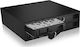 RaidSonic Icy Box IB-2242SSK Πλαίσιο Για Σκληρούς Δίσκους Backplane IcyBox 4x2,5" SATA/SAS HDD/SSD to 5,25" bay Μαύρο (20322)