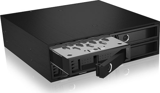 RaidSonic Icy Box IB-2242SSK Πλαίσιο Για Σκληρούς Δίσκους Backplane IcyBox 4x2,5" SATA/SAS HDD/SSD to 5,25" bay Μαύρο (20322)