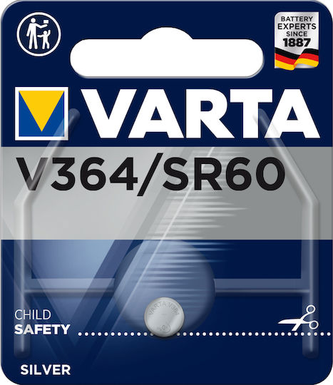Varta V364 Μπαταρία Silver Oxide Ρολογιών SR60 1.55V 1τμχ