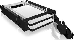 Icy Box IB-2227STS 3.5Inch Mobile Rack For 2x1x2.5-Inch SATA HDD/SSD Μαύρο