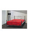 Kalimnos Pat Single Metalic Cupru Pentru Saltea 90x190cm