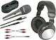 Skytec Karaoke System with a Wireless Microphone SH400 DJ Accessories Kit SH400 in Black Color