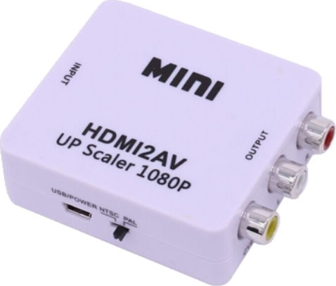 Konverter HDMI weiblich zu RCA weiblich Weiß 1Stück FTT14-003