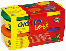 Giotto Bebe Dose Modellierknete mit 4 Farben fü...