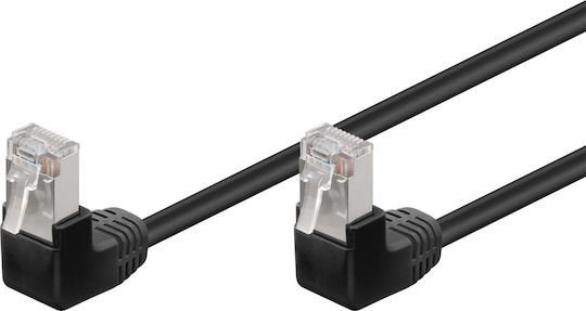 Goobay F/UTP Cat.5e (Gigabit) Καλώδιο Δικτύου Ethernet 2m Μαύρο