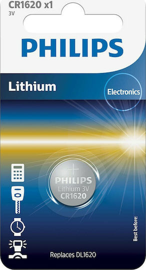 Philips Батерия Литий За часовници CR1620 3V 1бр