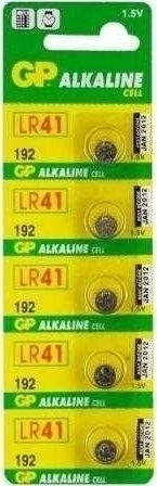 GP Batteries Alkaline Cell 192 Μπαταρίες LR41 1.5V 5τμχ