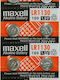 Maxell Алкални Батерии За часовници LR54 1.5V 10бр