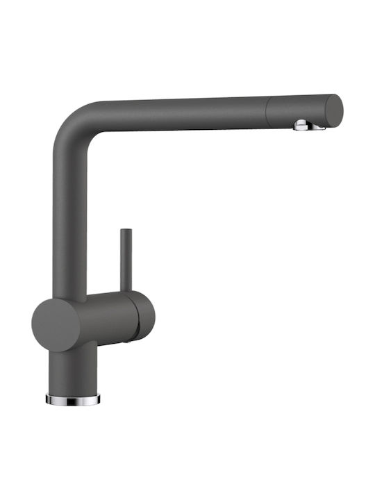 Blanco LINUS Tall Kitchen Faucet Counter Rock Grey