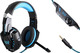 Kotion Each G9000 Over Ear Gaming Headset with Connection 3.5mm / USB Blue