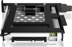 Icy Box 3,5-Zoll-Mobile-Rack Zum Einbau in einen freien PCI-Kartensteckplatz 2,5-Zoll-SATA-HDD/SSD Schwarz (IB-2207STS)