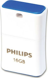 Philips Pico 16GB USB 2.0 Stick Weiß