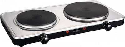 Elite Elite EHP-0284X Enamel Countertop Double Burner Inox