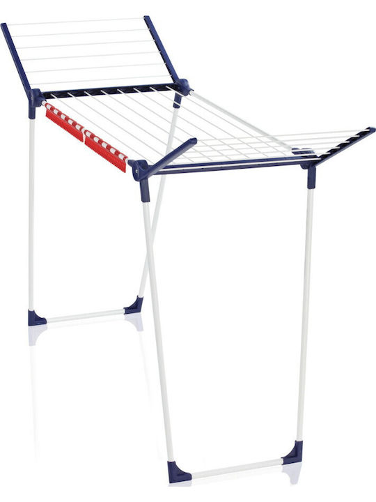 Leifheit Pegasus 150 Metallic Folding Floor Clothes Drying Rack with Hanging Length 18m