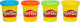 Hasbro Play-Doh Βαζάκια (Διάφορα Χρώματα,4 ανά Συσκευασία) 1τμχ
