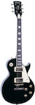 Vintage V100 ReIssued Ηλεκτρική Κιθάρα 6 Χορδών με Ταστιέρα Rosewood και Σχήμα Les Paul σε Μαύρο Χρώμα