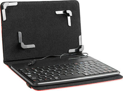 Tracer Flip Cover Piele artificială cu Tastatură Engleză SUA Negru (Universal 7-8" - Universal 7-8") TRAT43854