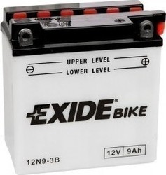 Exide Ανοιχτού Τύπου Μπαταρία Μοτοσυκλέτας 12N9-3B με Χωρητικότητα 9Ah