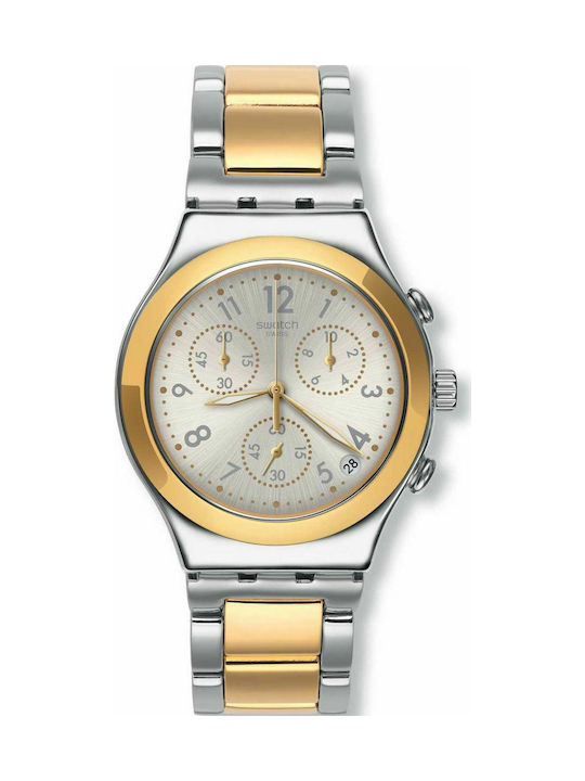 Swatch Dreamnight Golden Watch Chronograph with Gold Metal Bracelet