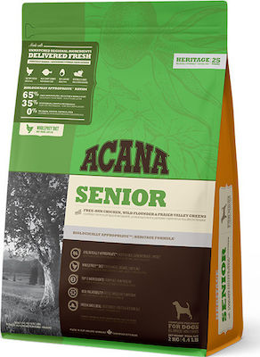 Acana Senior 2kg Ξηρά Τροφή χωρίς Σιτηρά για Ηλικιωμένους Σκύλους με Κοτόπουλο και Ψάρια