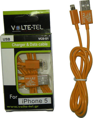 Volte-Tel USB to Lightning Cable Πορτοκαλί 1m (8118753)