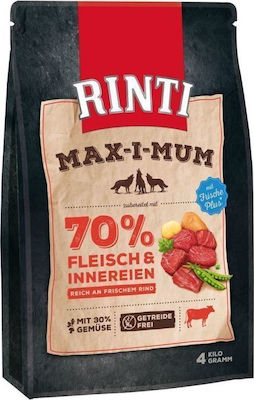 Rinti Max-i-Mum 12kg Trockenfutter ohne Getreide für erwachsene Hunde mit Kartoffeln und Rindfleisch