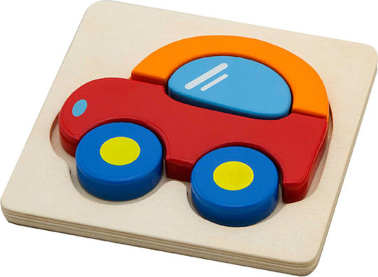 Ξύλινο Παιδικό Puzzle Σφηνώματα Αυτοκίνητο 5pcs Viga Toys