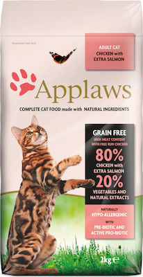 Applaws Adult Cat Grain Free Dry Food for Adult Cats with Chicken / Salmon 2kg