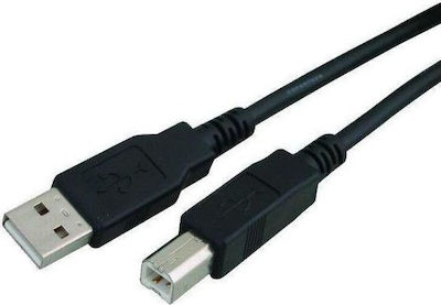 Powertech USB 2.0 Kabel USB-A-Stecker - USB-B-Stecker Schwarz 5m CAB-U052