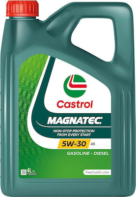 Castrol Synthetisch Autoöl Magnatec Stop-Start 5W-30 A5 für Diesel Motoren 4Es