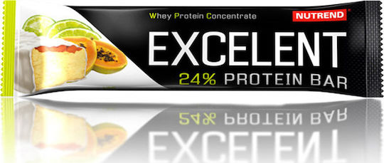 Nutrend Excelent Protein Bar Riegel mit 24% Protein & Geschmack Lime Papaya 85gr