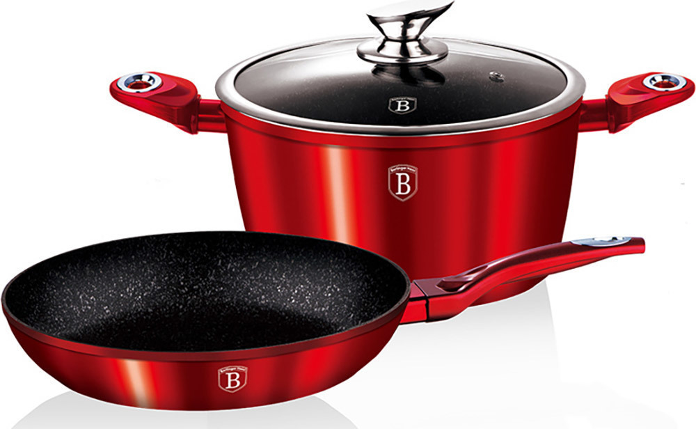 Berlinger haus metallic line burgundy
