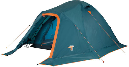 Ferrino Tenere 4 Camping Tent Igloo Blue with Double Cloth 3 Seasons for 4 People 360x240x180cm