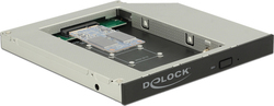 DeLock Caddy Тънка SATA 5,25″ инсталационна рамка за 1x mSATA Черен (62717)