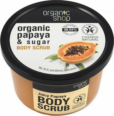 Organic Shop Scrub Σώματος Organic Papaya & Sugar 250ml