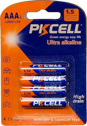 Pkcell Ultra Alkaline Batterien AAA 1.5V 4Stück