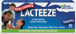 Cube Lacteeze 10 chewable tabs