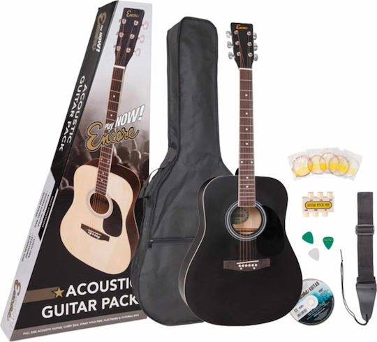 Encore Akustisch Gitarre EWP-100BK Pack Schwarz