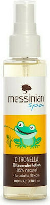 Messinian Spa Εντομοαπωθητική Λοσιόν σε Spray με Σιτρονέλα και Λεβάντα Κατάλληλη για Παιδιά 100ml