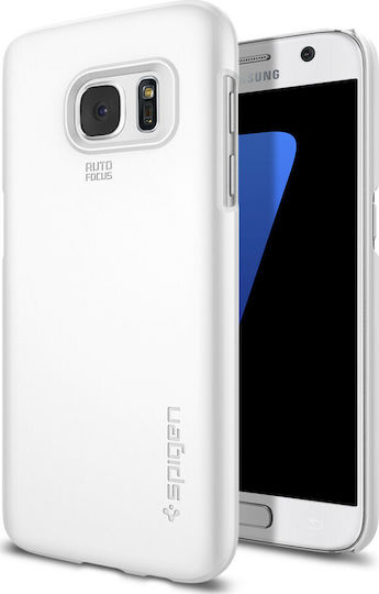Spigen Thin Fit Umschlag Rückseite Kunststoff Weiß (Galaxy S7)