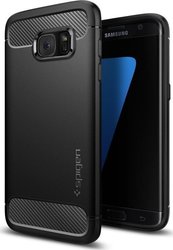 Spigen Rugged Armor Silicone Back Cover Black (Galaxy S7 Edge)